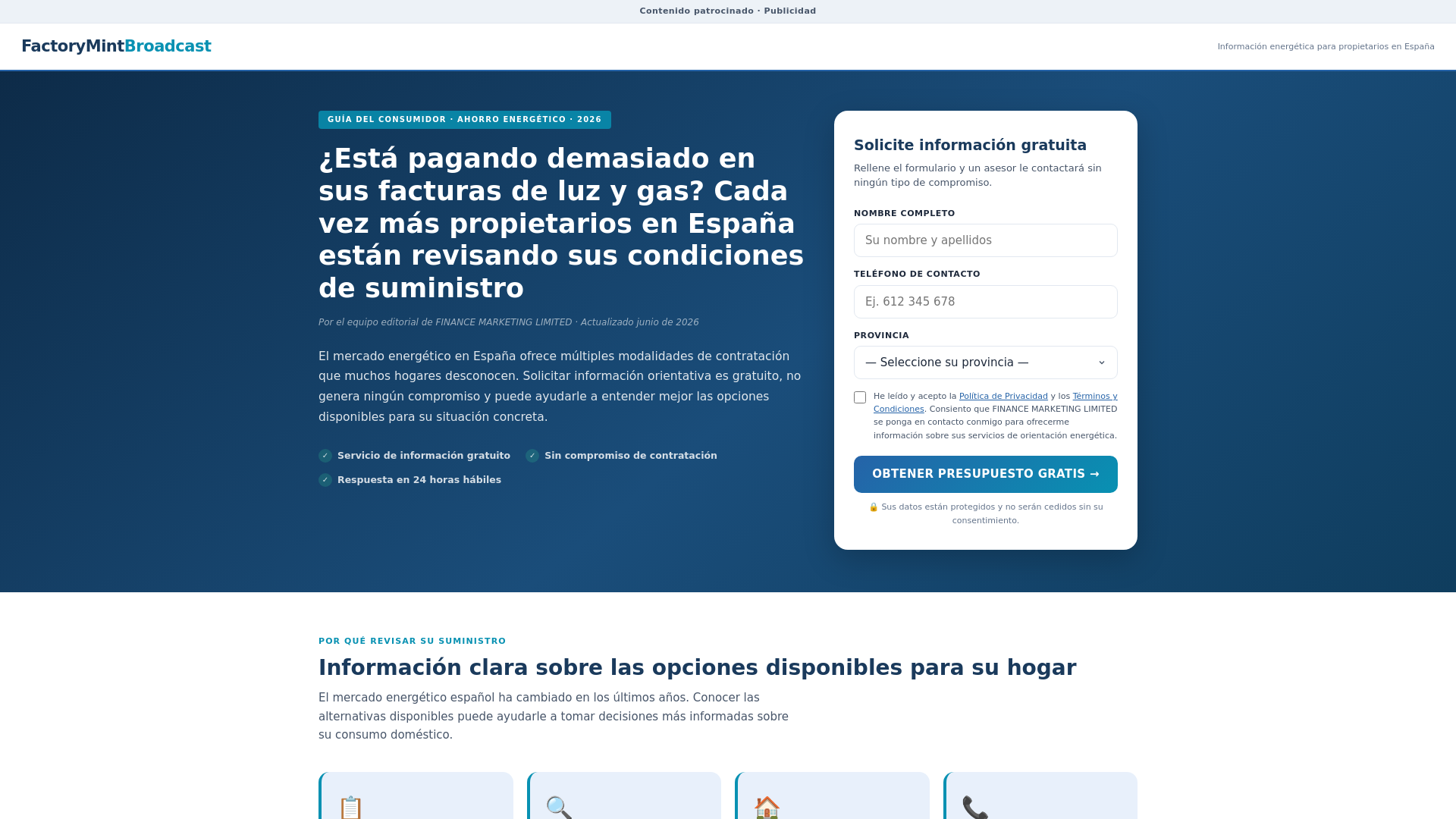 website screenshot of https://factorymintbroadcast.com/