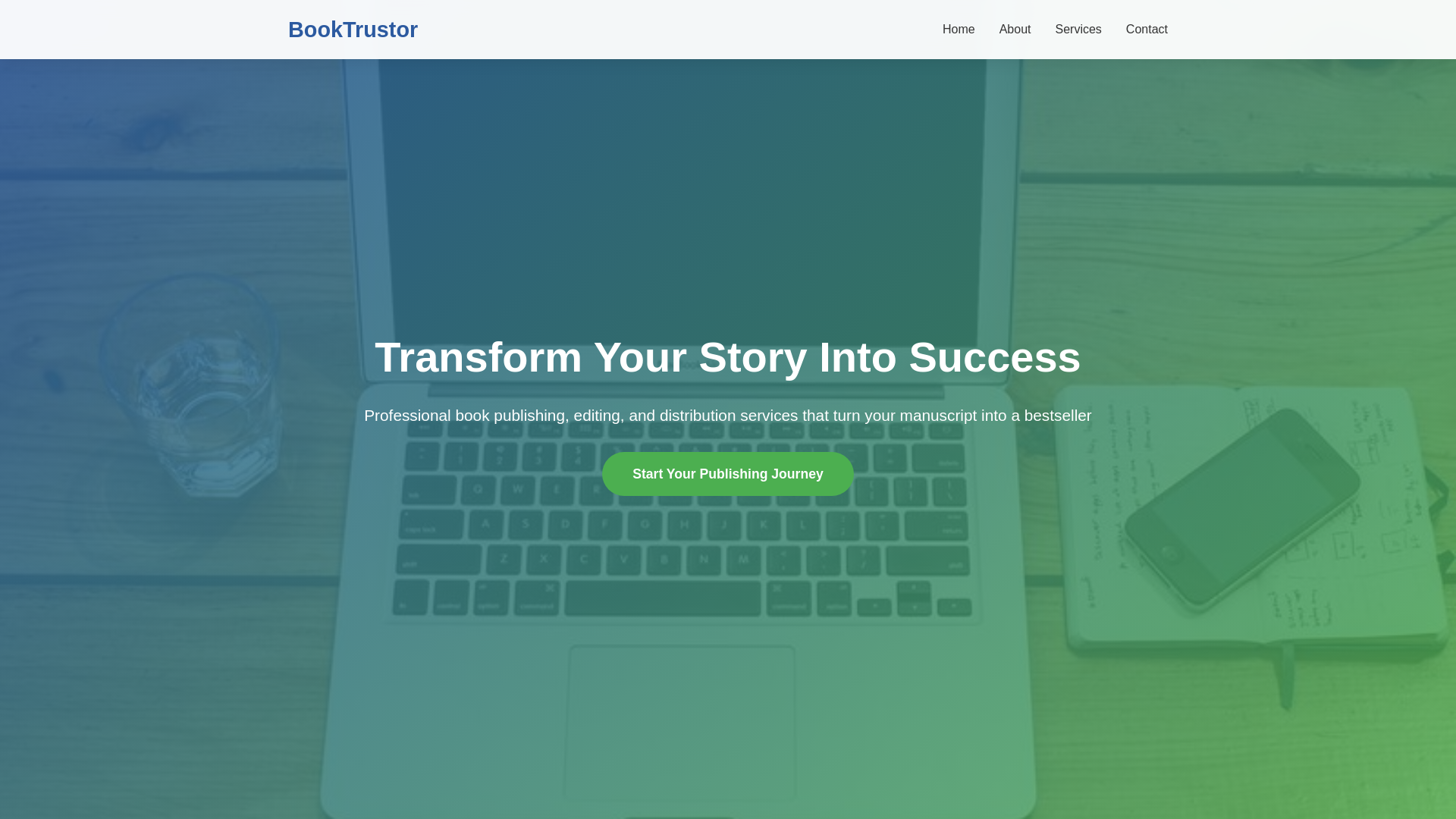 website screenshot of https://booktrustor.shop/