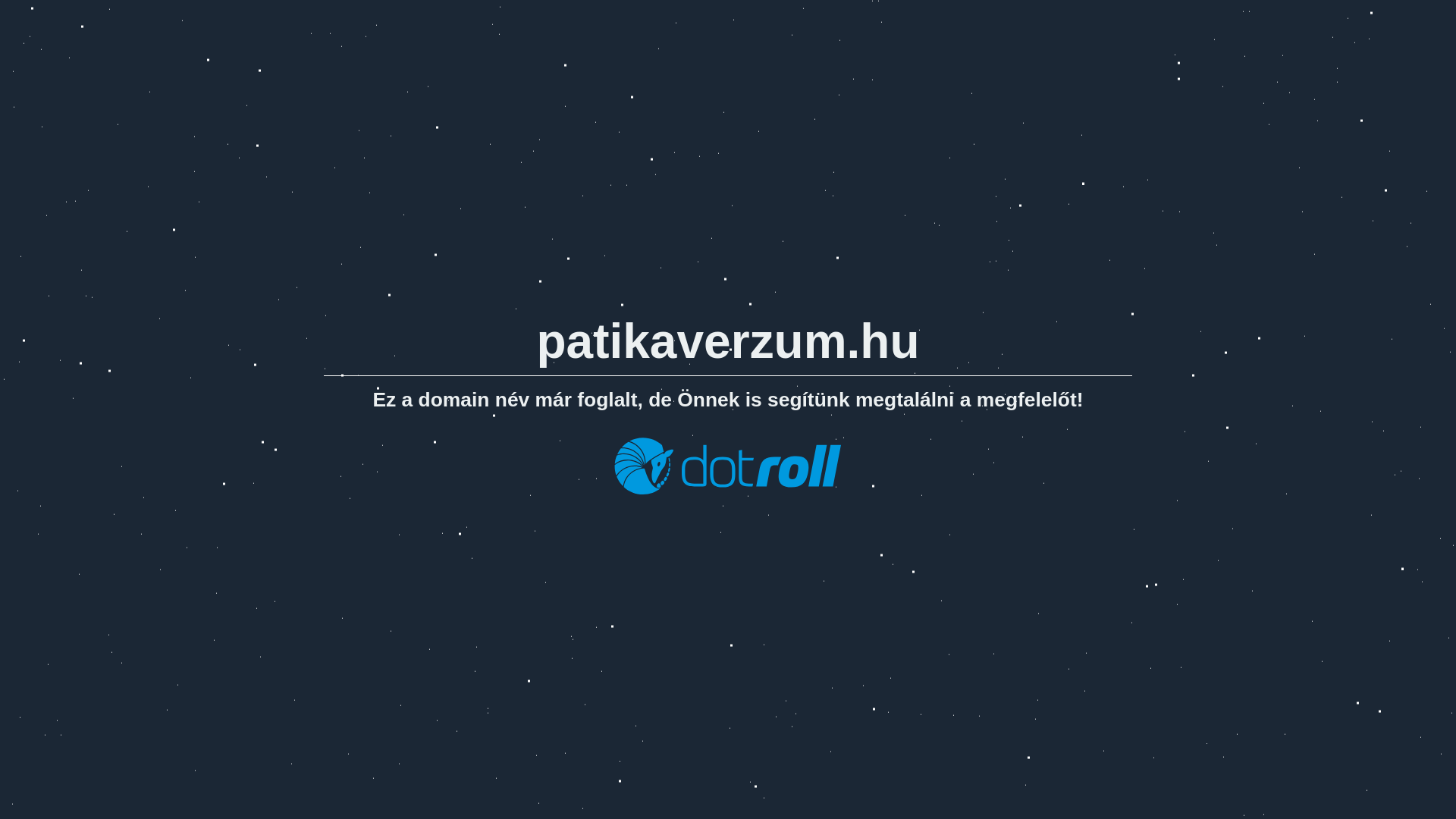 website screenshot of https://patikaverzum.hu/