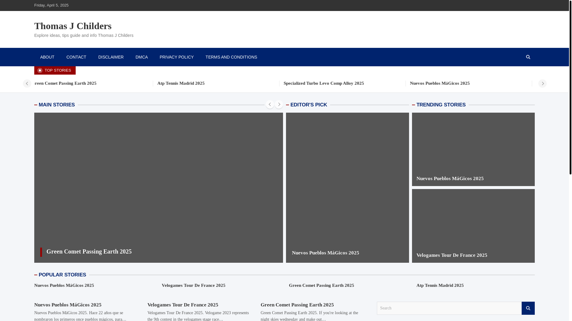 website screenshot of https://thomasjchildersg.pages.dev/