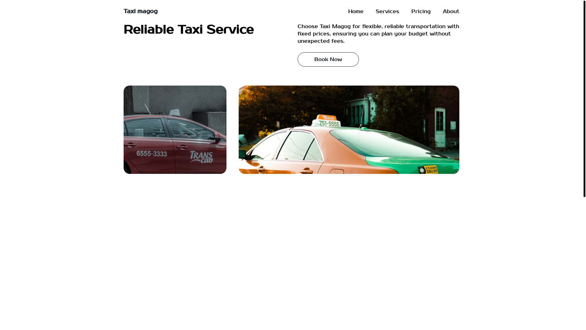 website screenshot of https://taxiphone-magog.ca/