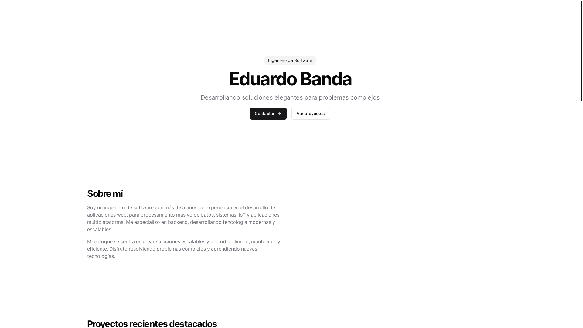 website screenshot of https://banda-portfolio.pages.dev/