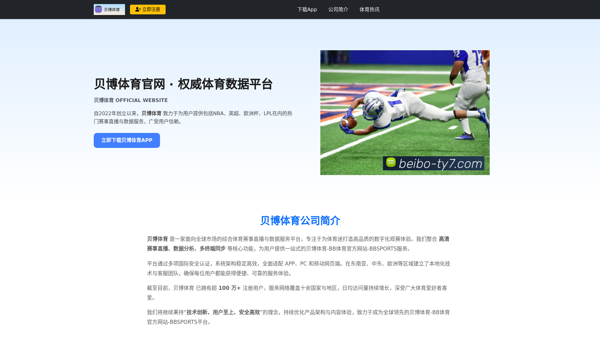 website screenshot of https://beibo-ty7.com/