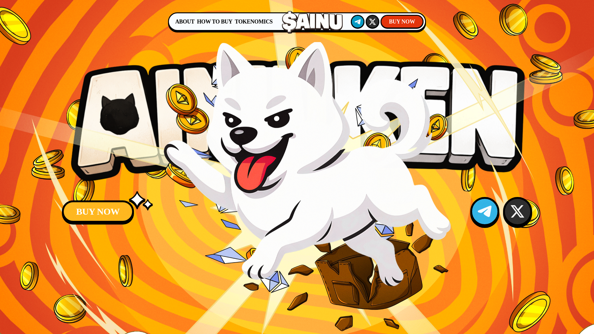 website screenshot of https://ainukendog.fun/