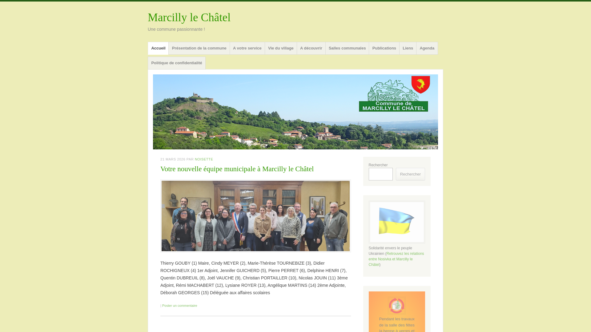 website screenshot of https://marcillylechatel.fr/