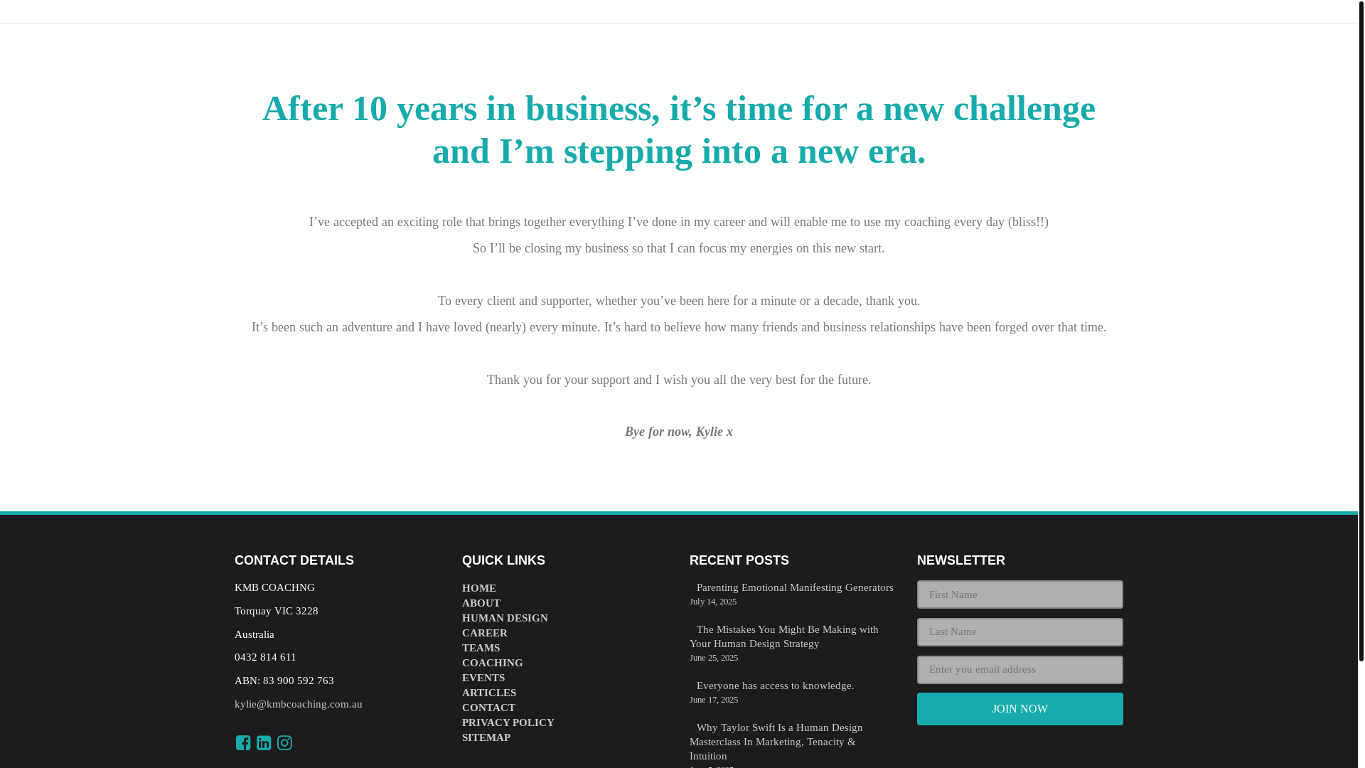 website screenshot of https://kmbcoaching.online/