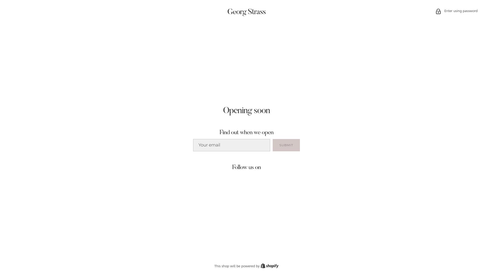 website screenshot of https://georgstrass.com