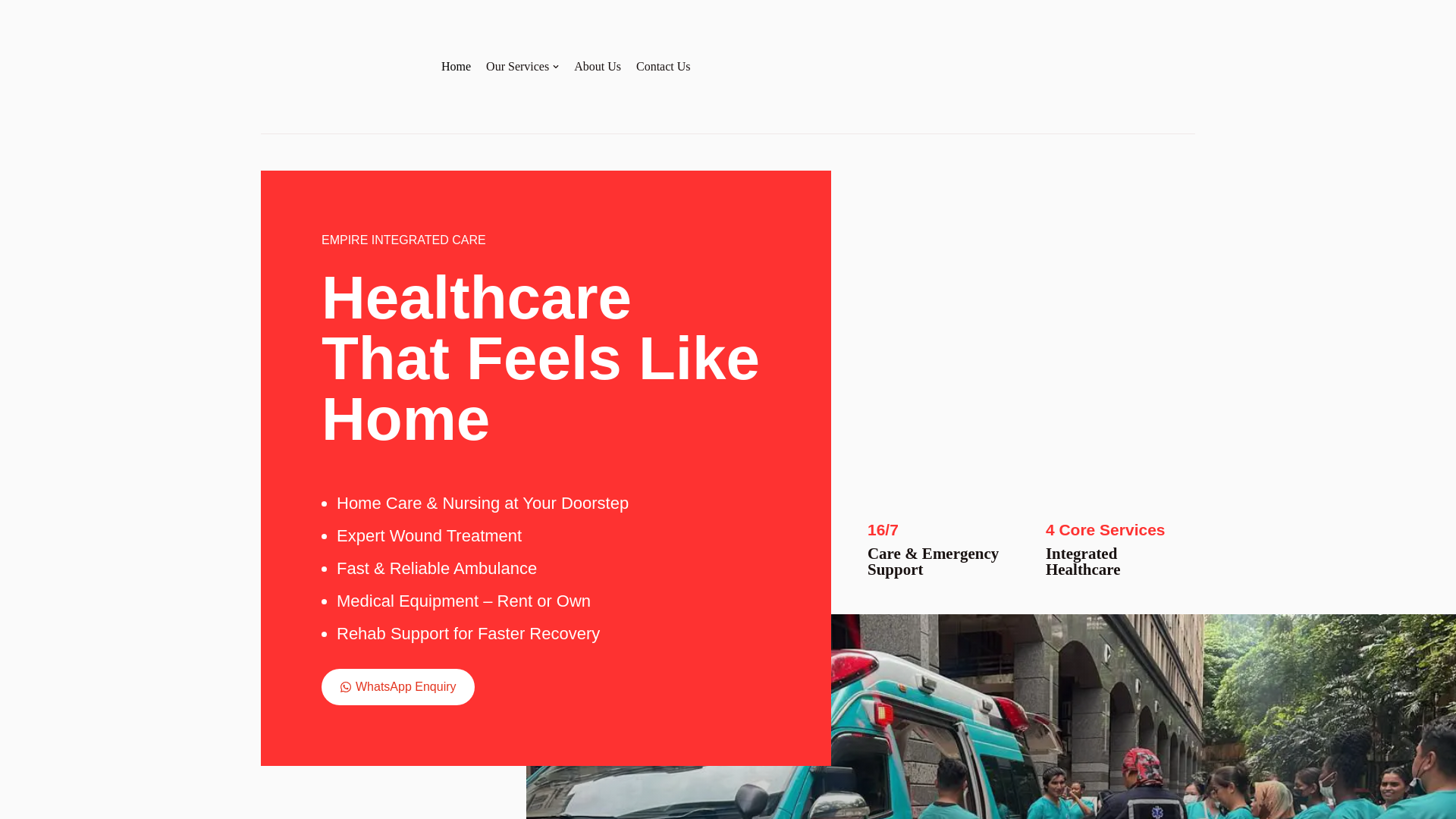 website screenshot of https://empireintegratedcare.com/