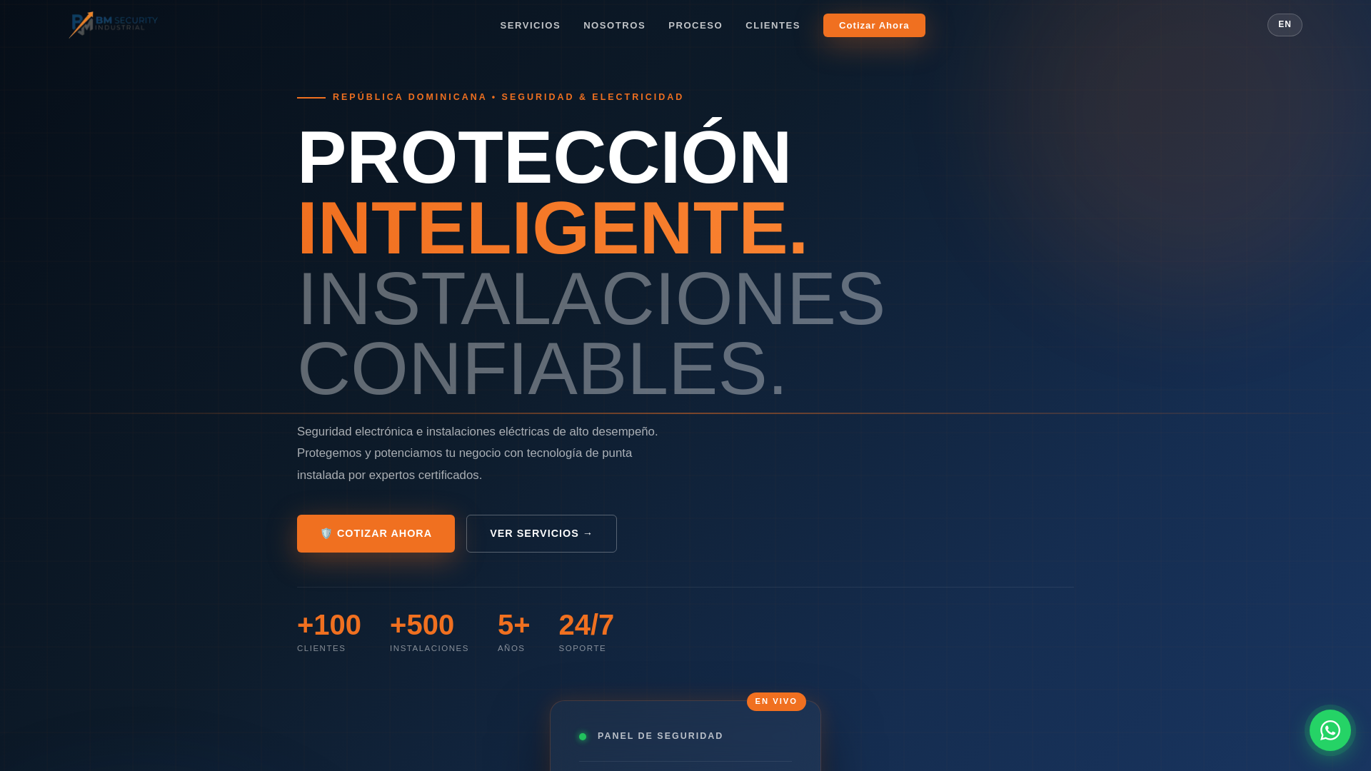 website screenshot of https://bmsecurityindustrial.com/