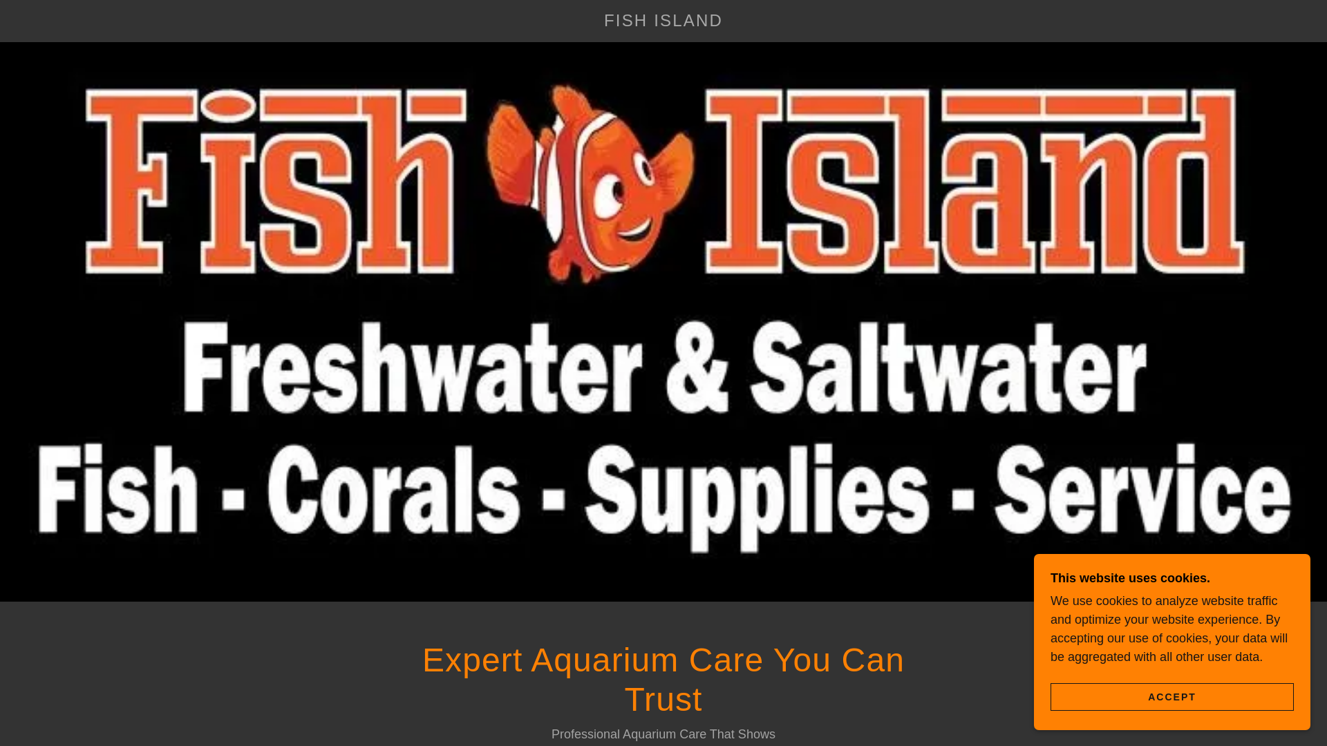 website screenshot of https://fishislandco.net/