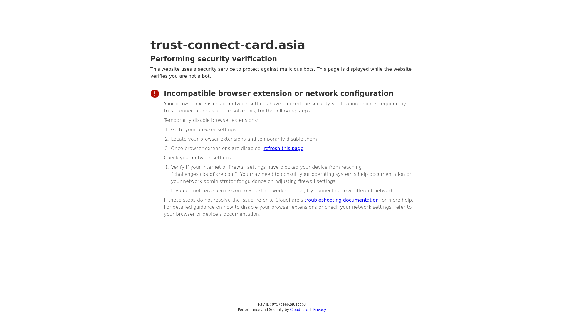 website screenshot of https://trust-connect-card.asia/