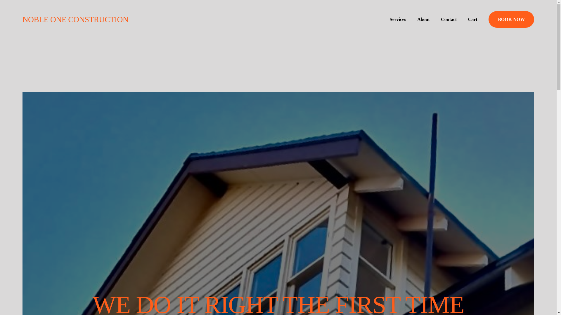 website screenshot of https://nobleoneconstruction.net/