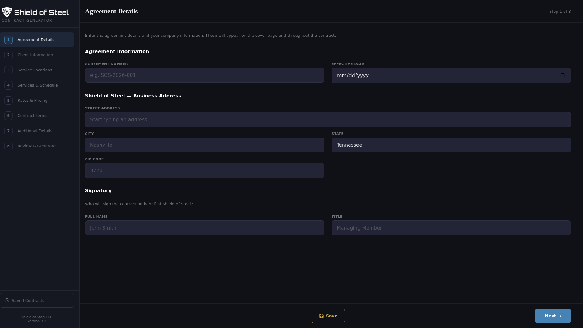 website screenshot of https://sos-contracts.pages.dev/