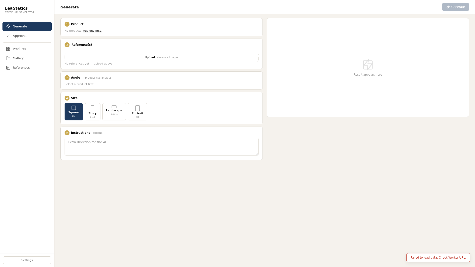 website screenshot of https://leastatics.pages.dev/