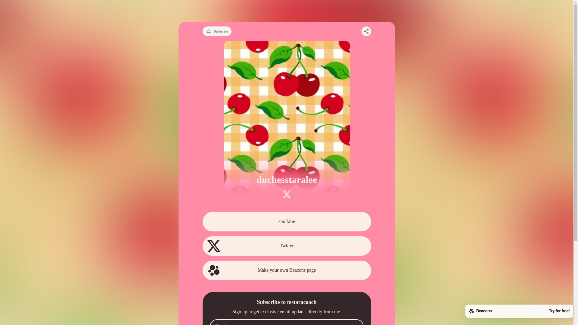 website screenshot of https://mstaracoach.com/