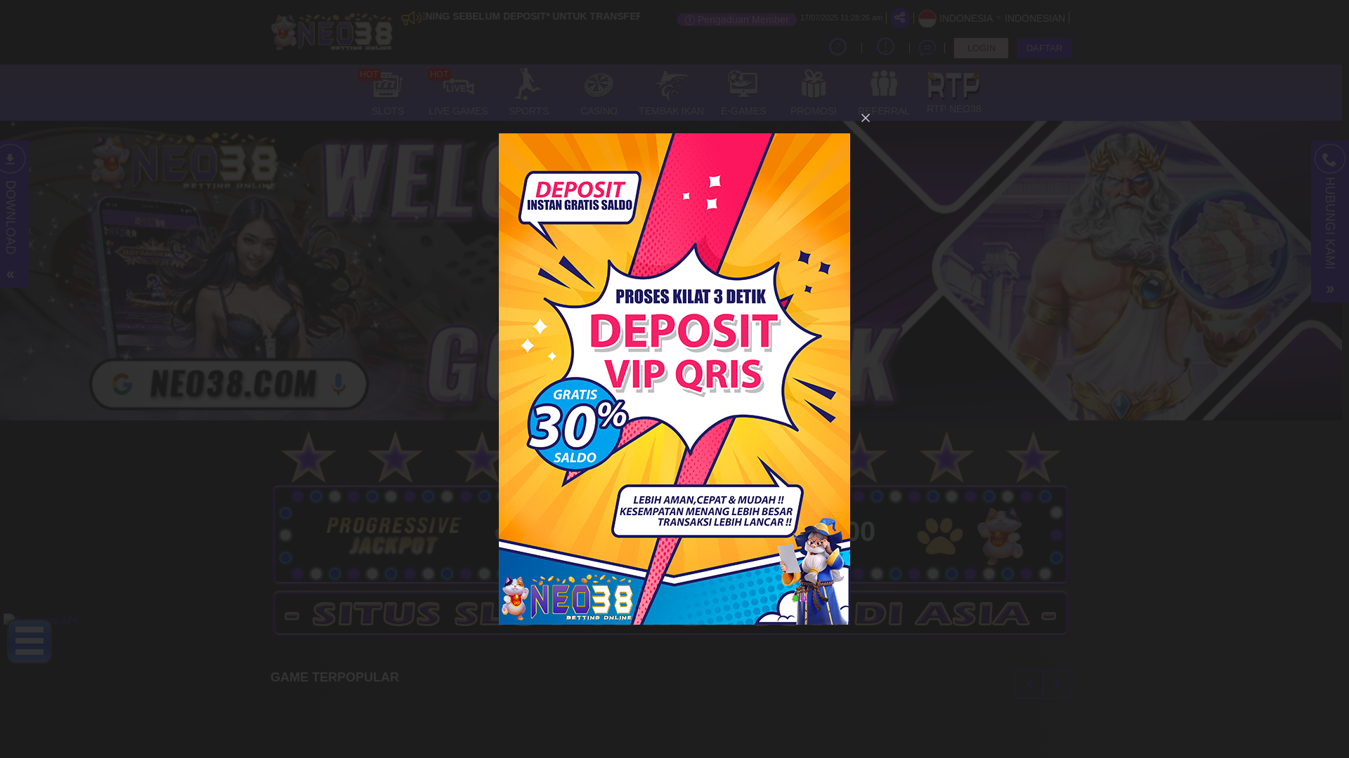 website screenshot of https://catfastneo.sbs/