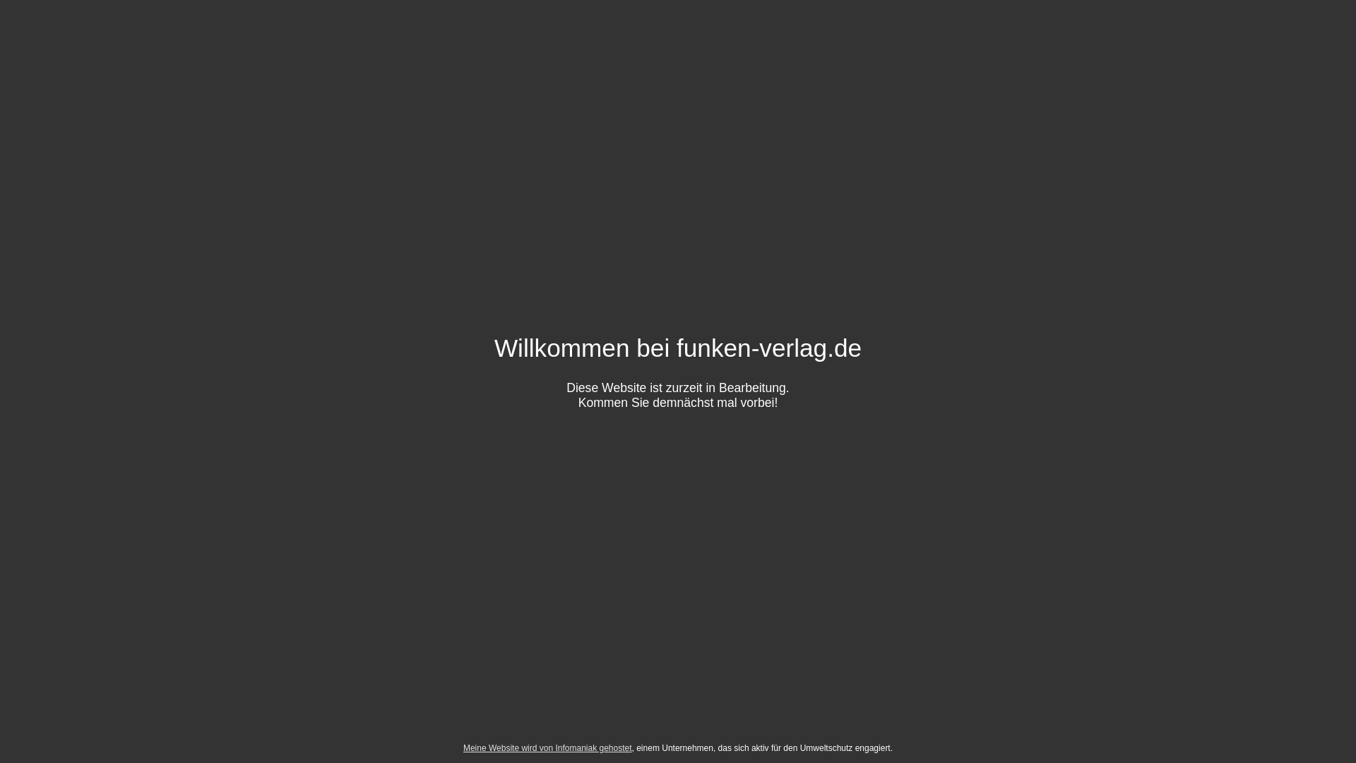 website screenshot of https://verlag-funken.de/