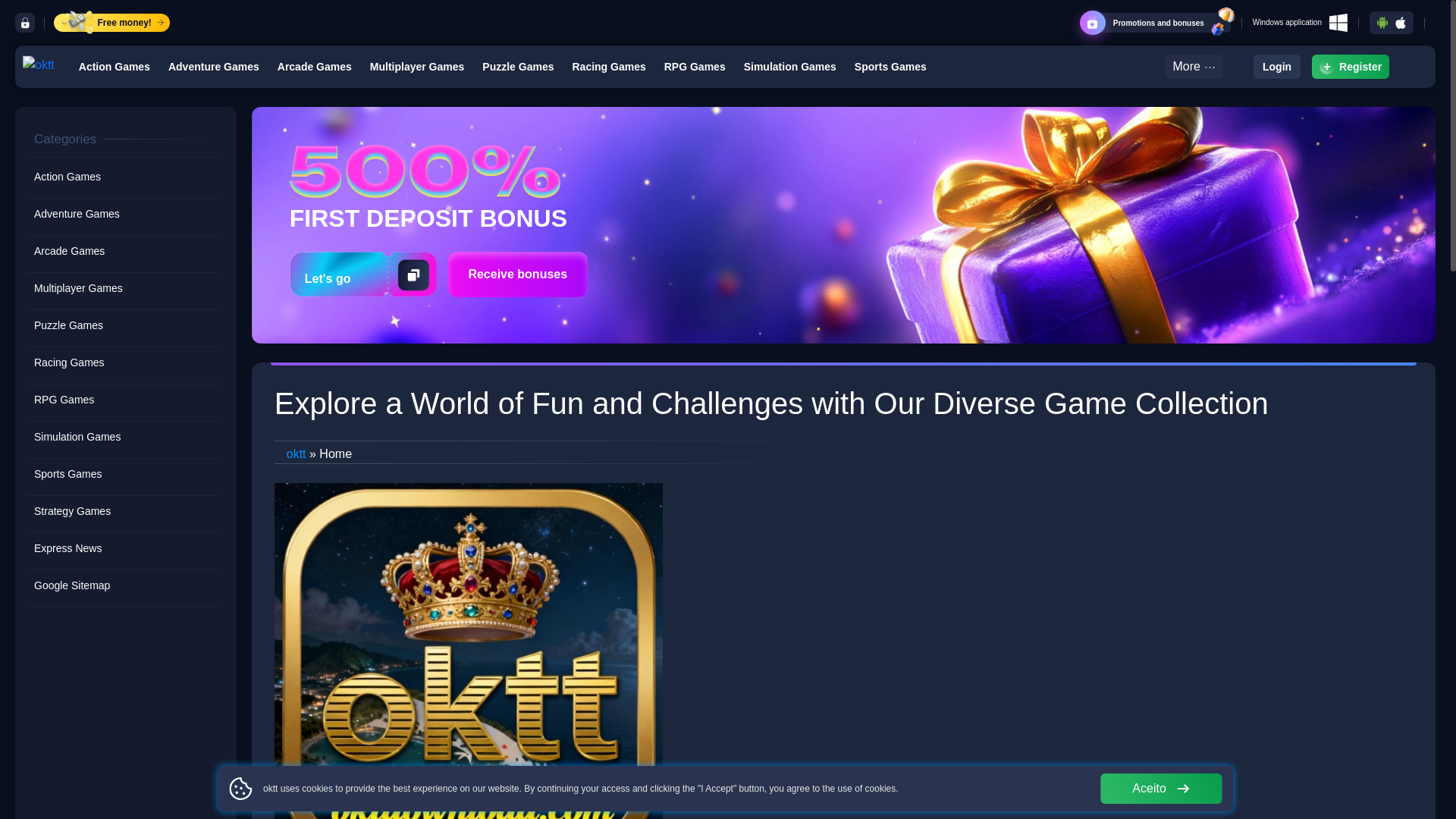 website screenshot of https://okttdownload.com/