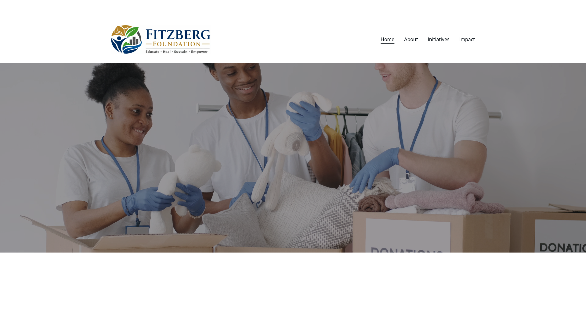 website screenshot of https://fitzbergfdn.com/