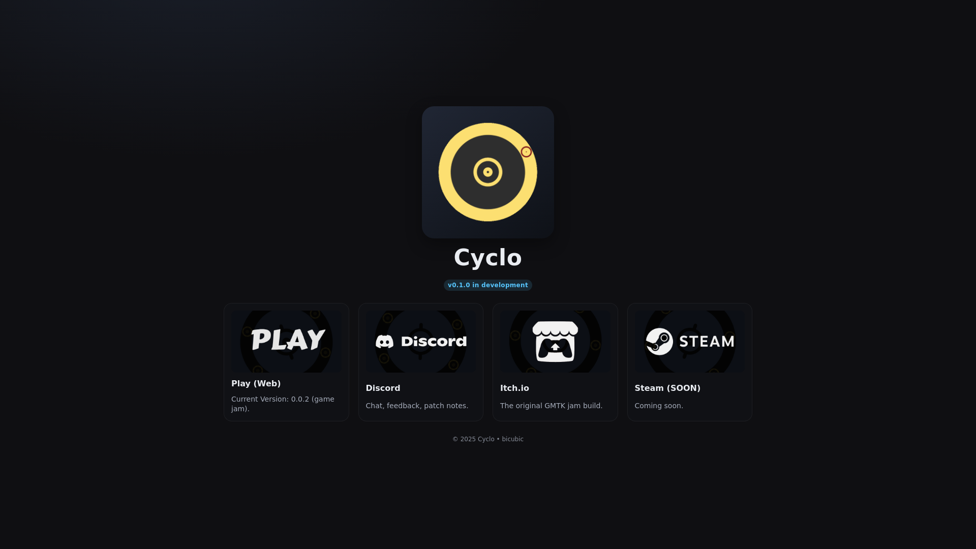 website screenshot of https://cyclo-landing.pages.dev/