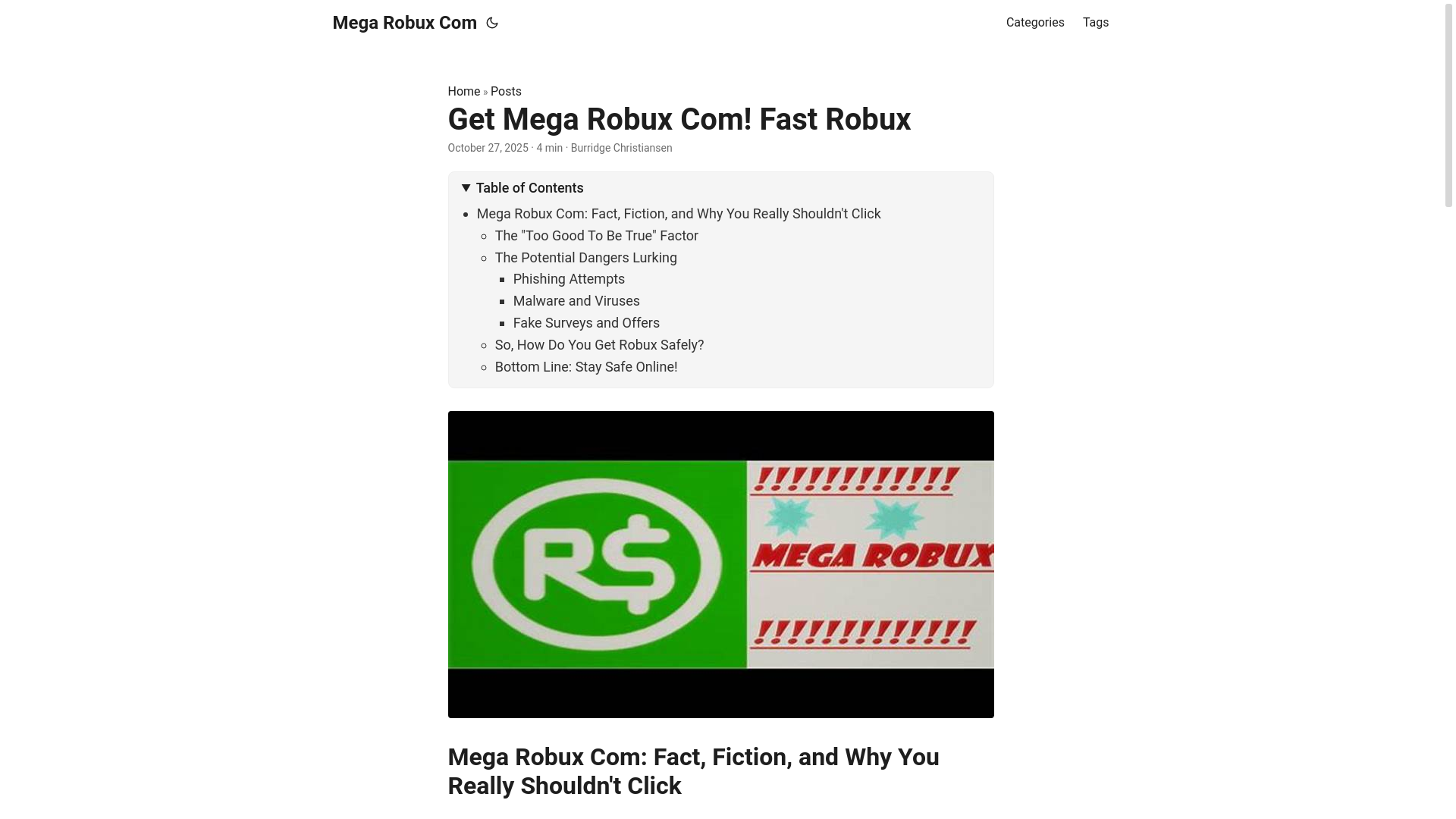 website screenshot of https://mega-robux-com.pages.dev/