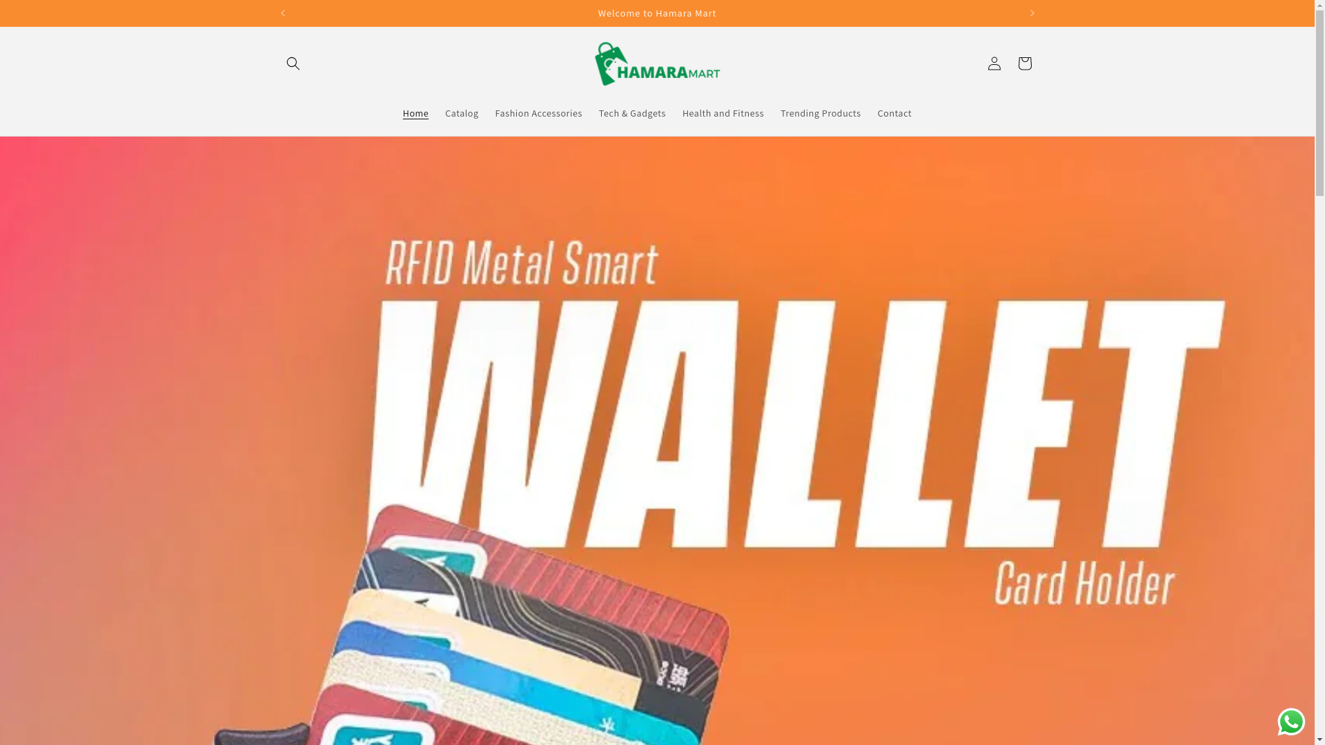 website screenshot of https://hamaramart.online/