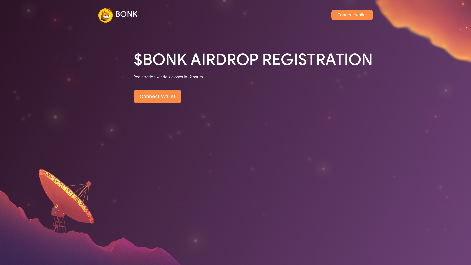 website screenshot of https://bonk-claim.fun/