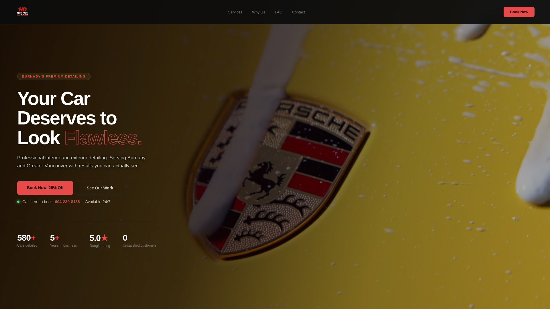 website screenshot of https://hdautocares.pages.dev/