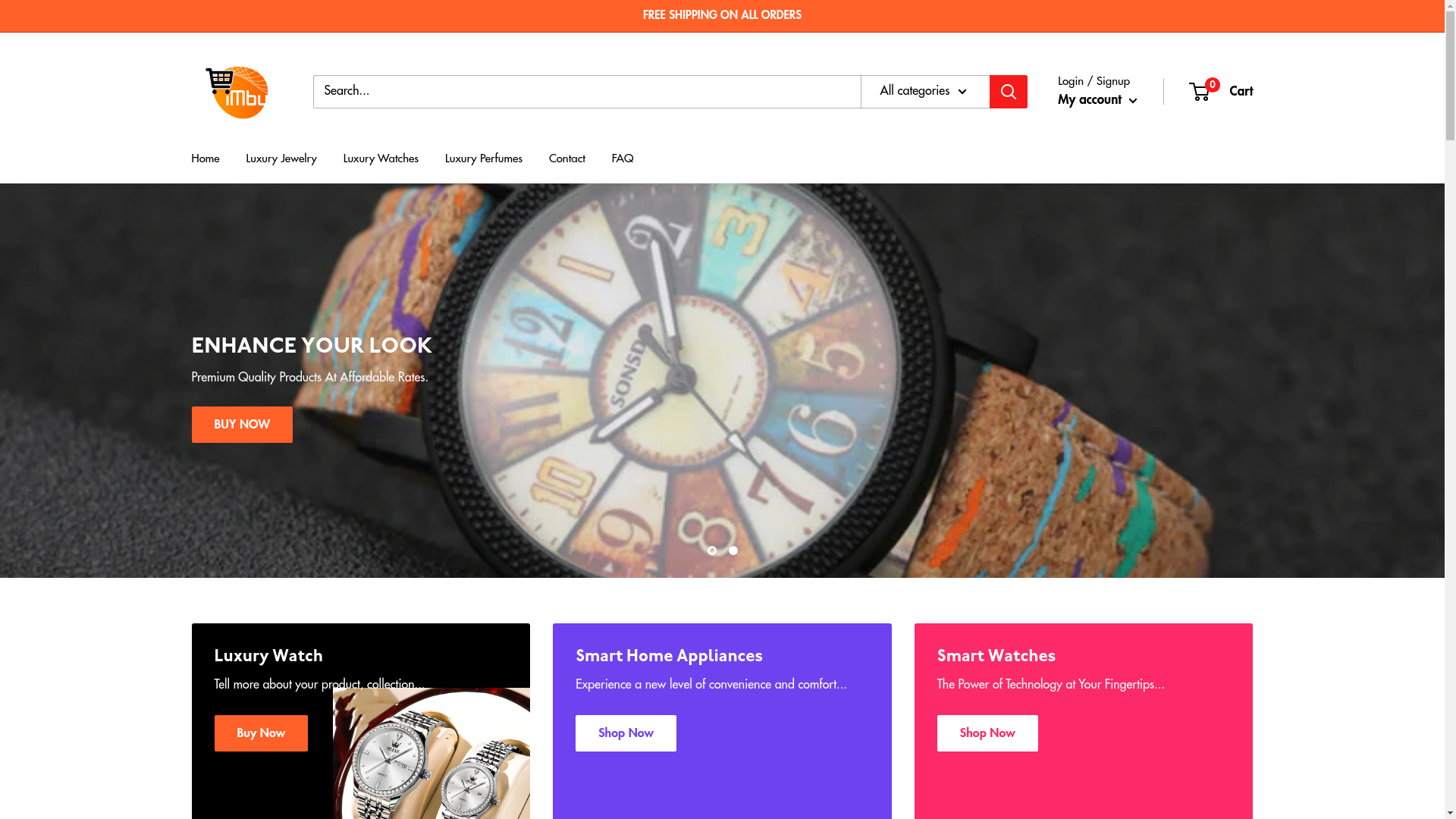 website screenshot of https://luxuryhiveshop.com/