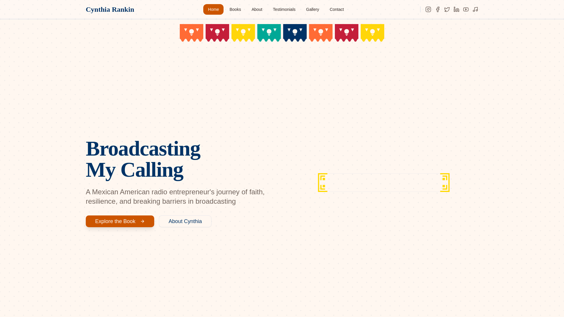 website screenshot of https://broadcastingmycalling.com/