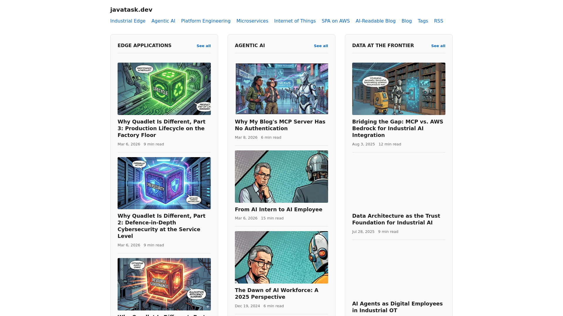 website screenshot of https://javatask.dev/