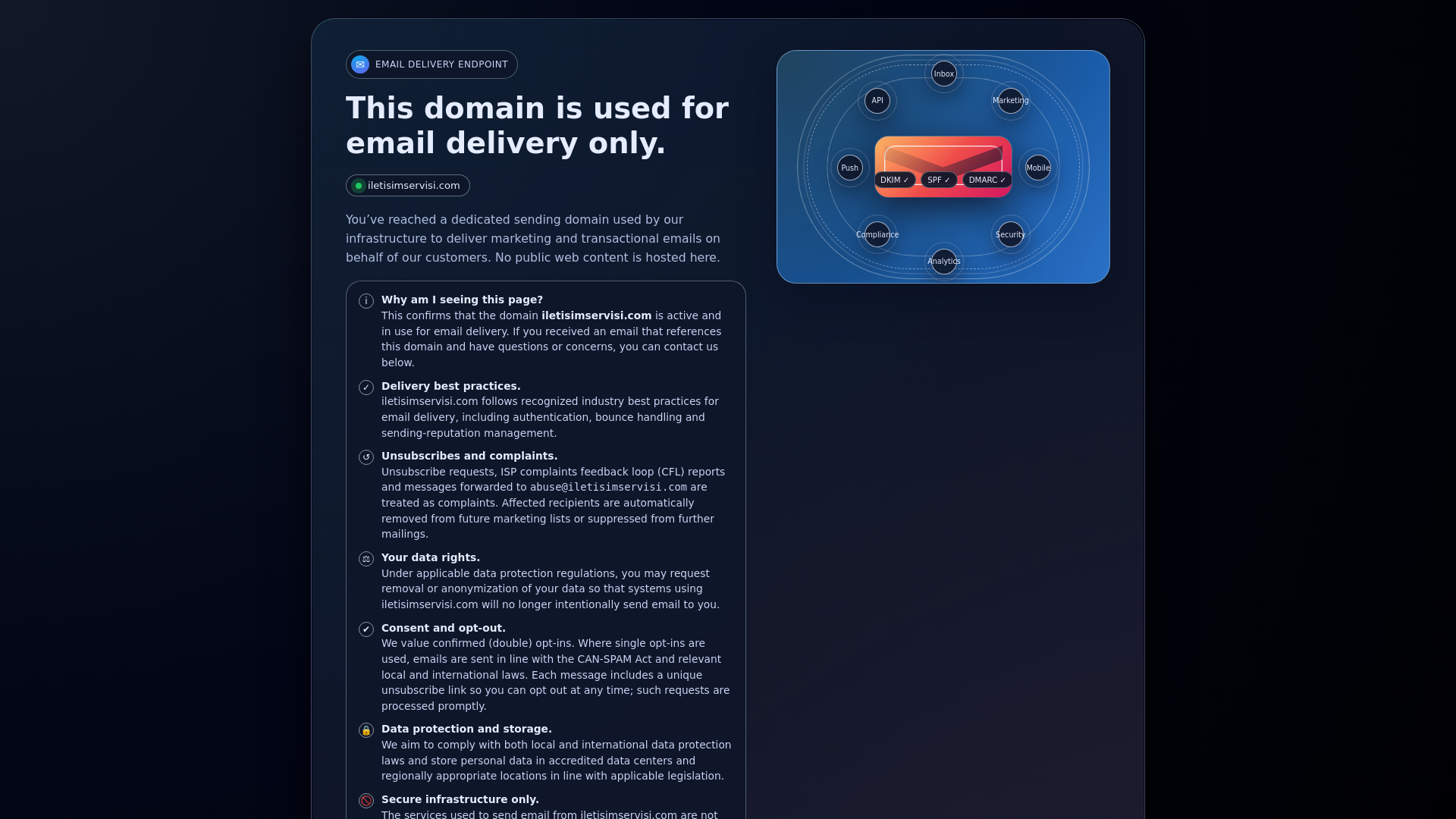 website screenshot of https://iletisimservisi.com/
