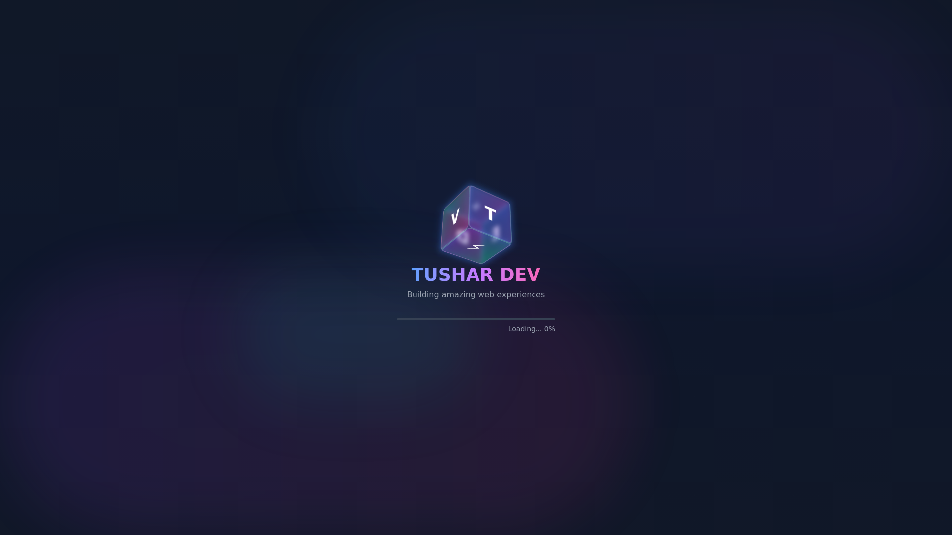 website screenshot of https://tusharwebdev.online/