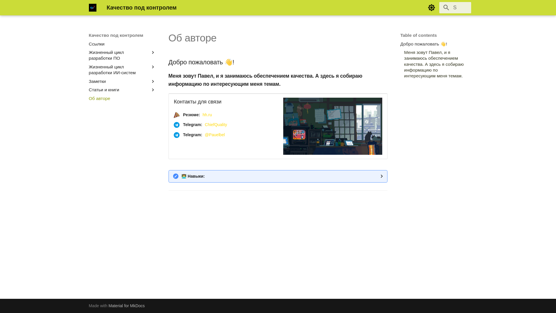 website screenshot of https://qa-director.ru/