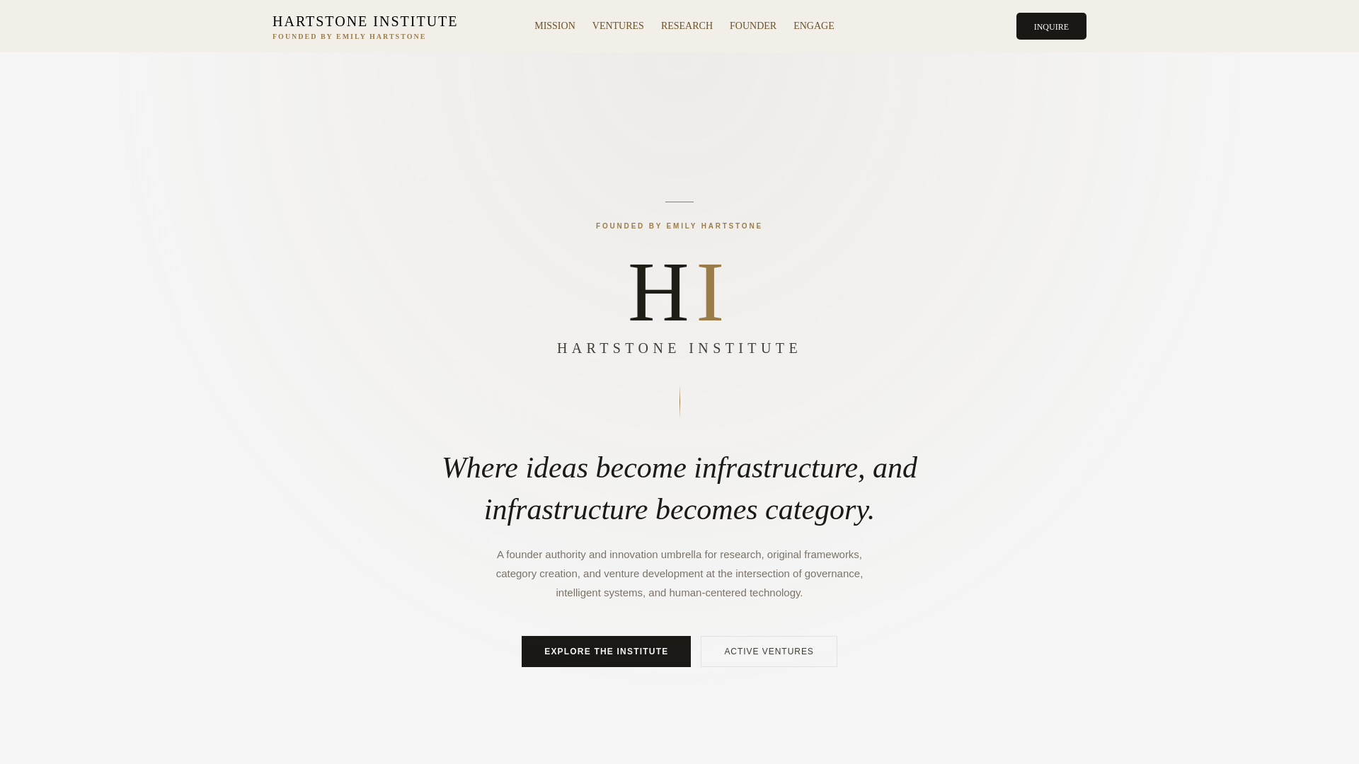 website screenshot of https://hartstoneinstitute.com/