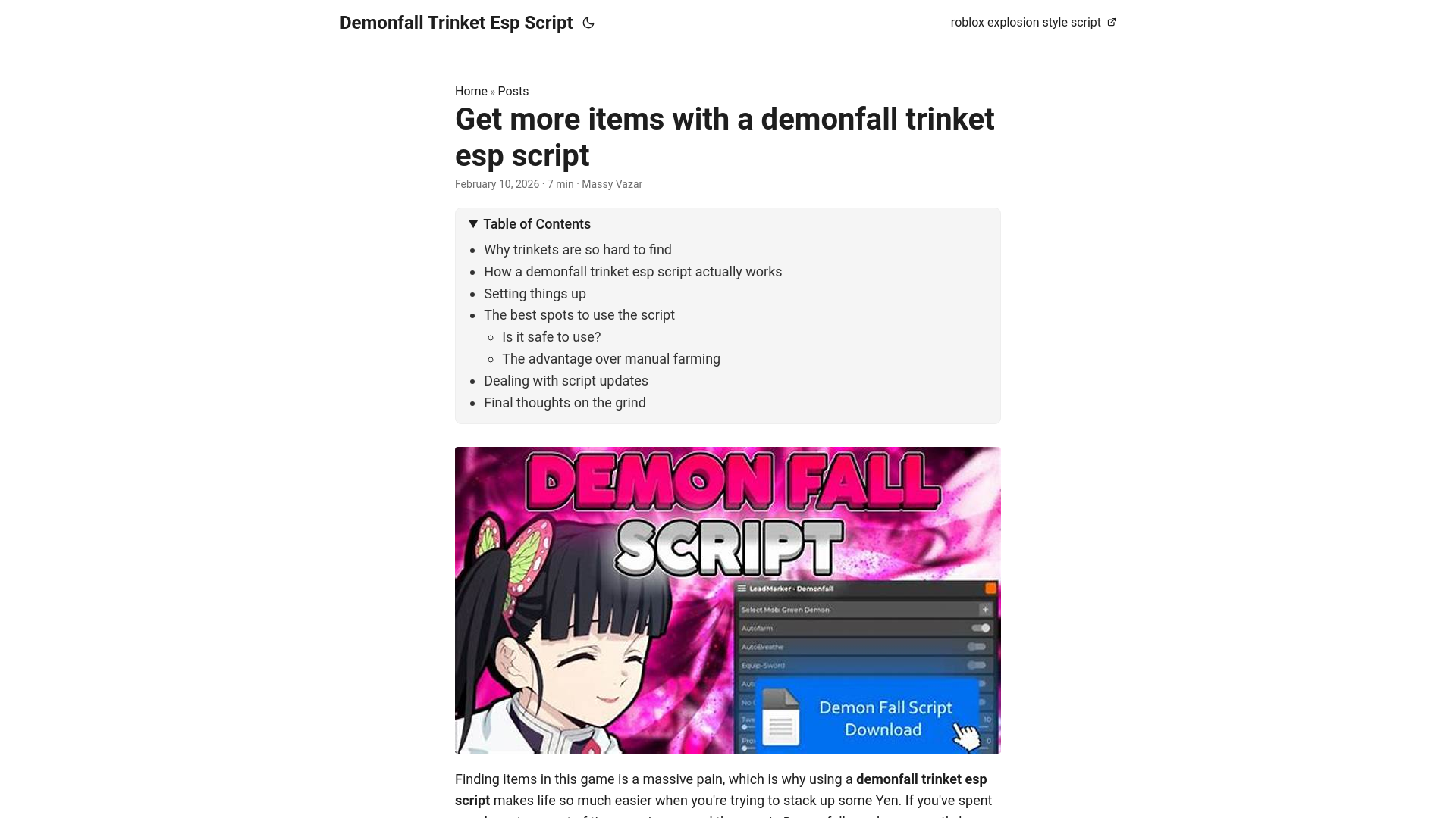 website screenshot of https://demonfall-trinket-esp-script.pages.dev/