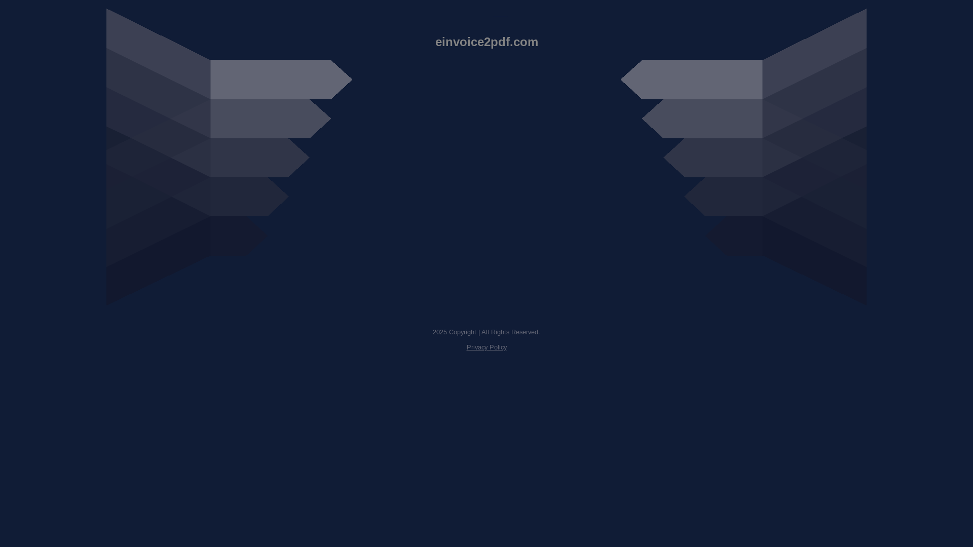 website screenshot of https://einvoice2pdf.com/
