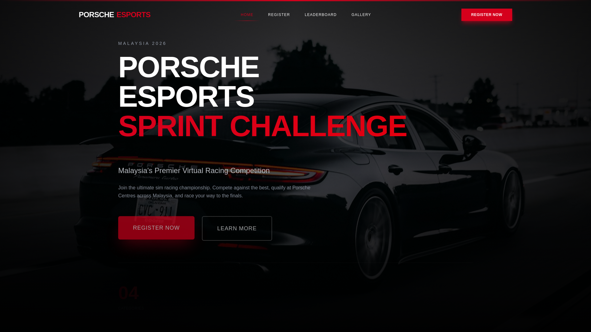 website screenshot of https://porsche-esports.pages.dev/