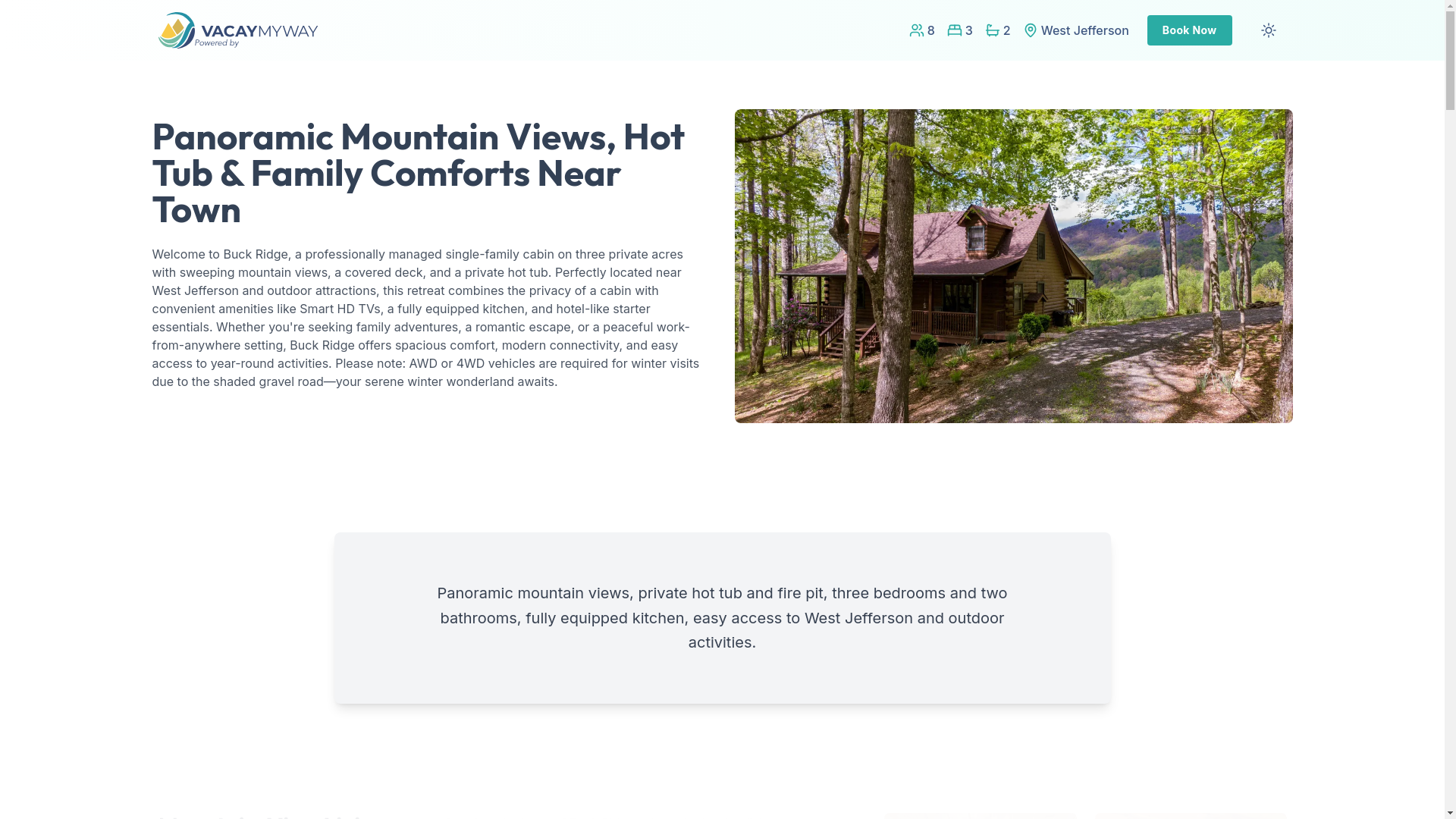 website screenshot of https://asheviews.properties/