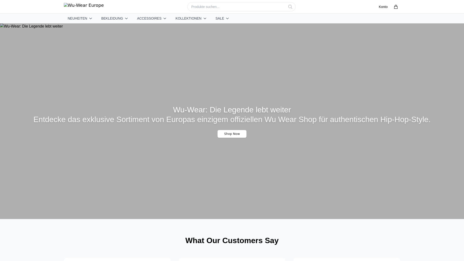 website screenshot of https://wuwearstudio.shop/