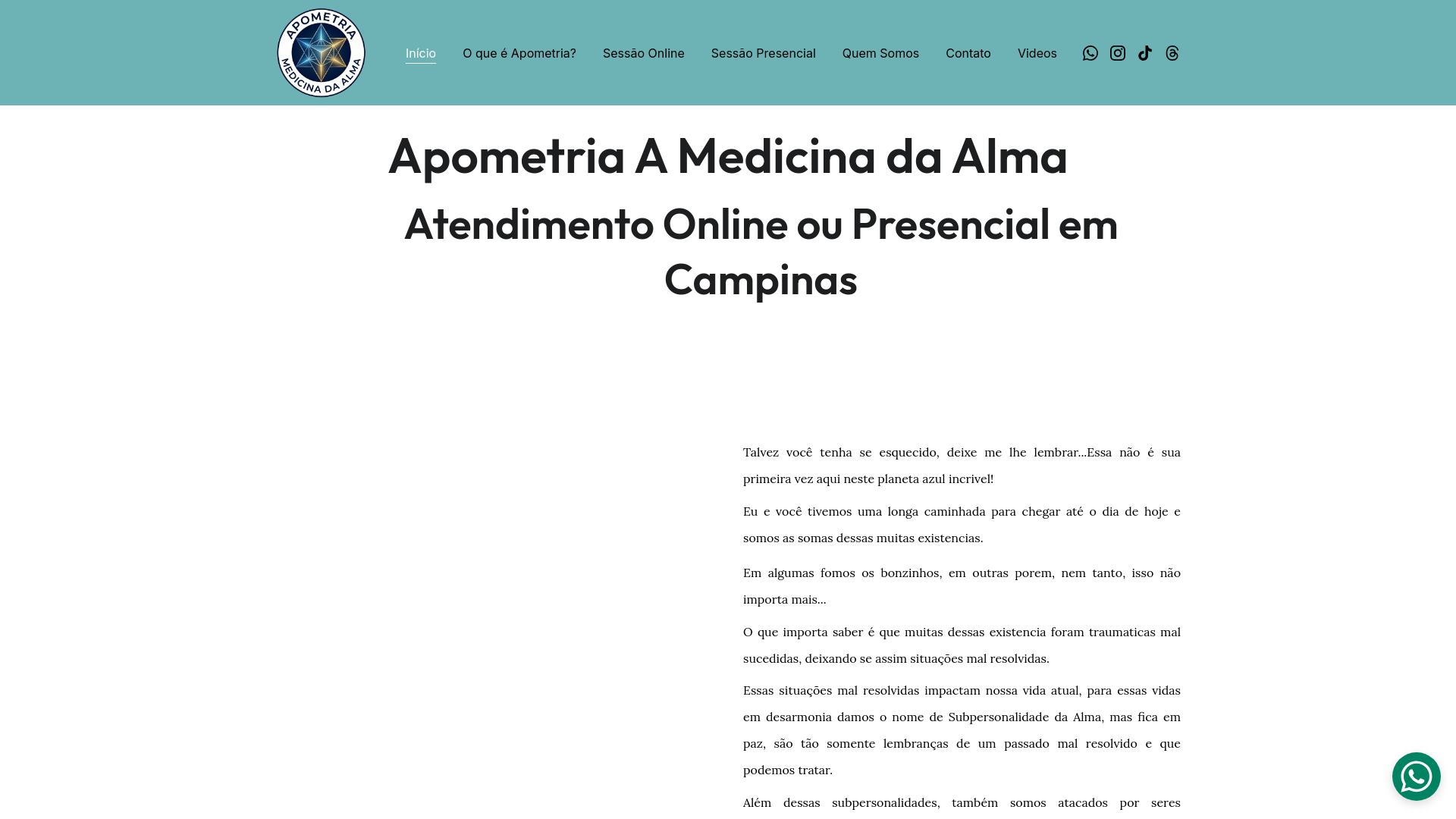 website screenshot of https://apometria-online.com/