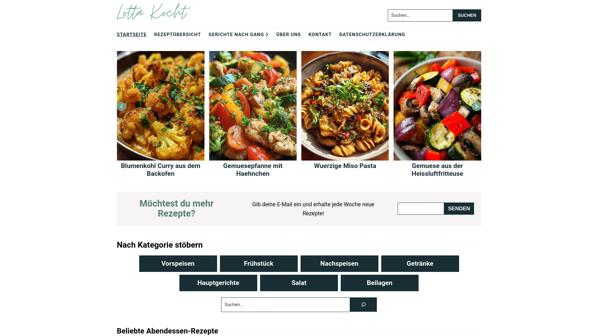 website screenshot of https://lottakocht.de