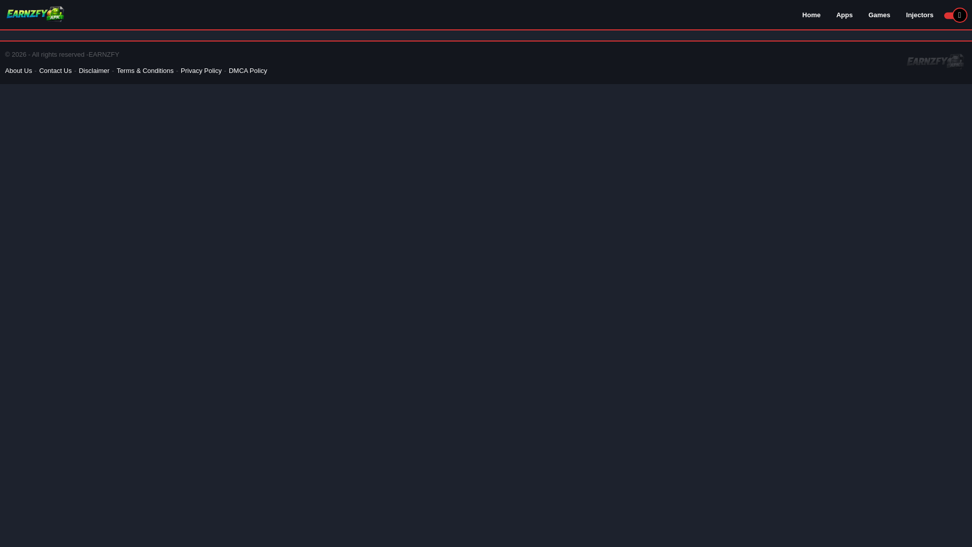 website screenshot of https://earnzfy.com/