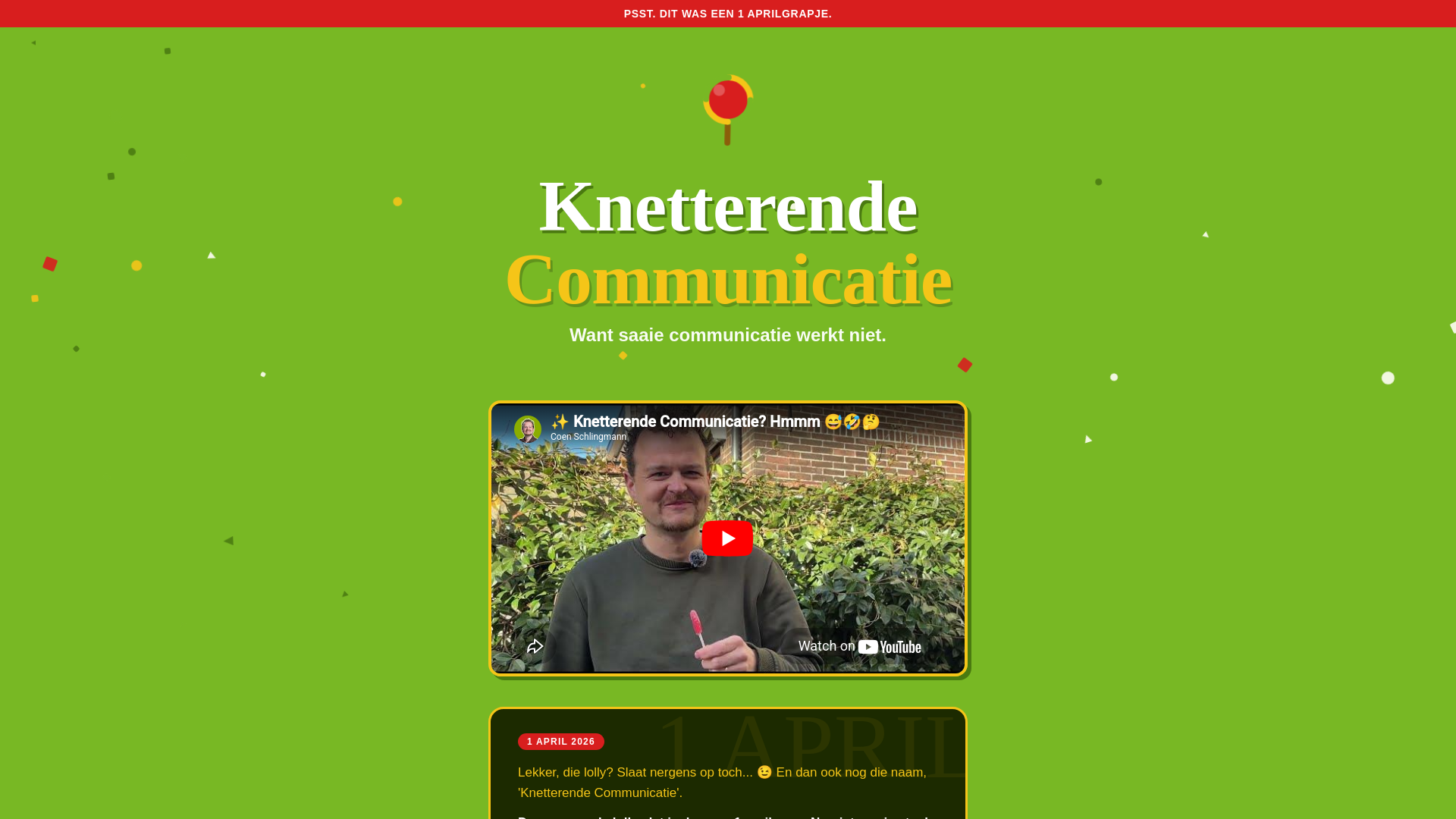 website screenshot of https://knetterendecommunicatie.nl/