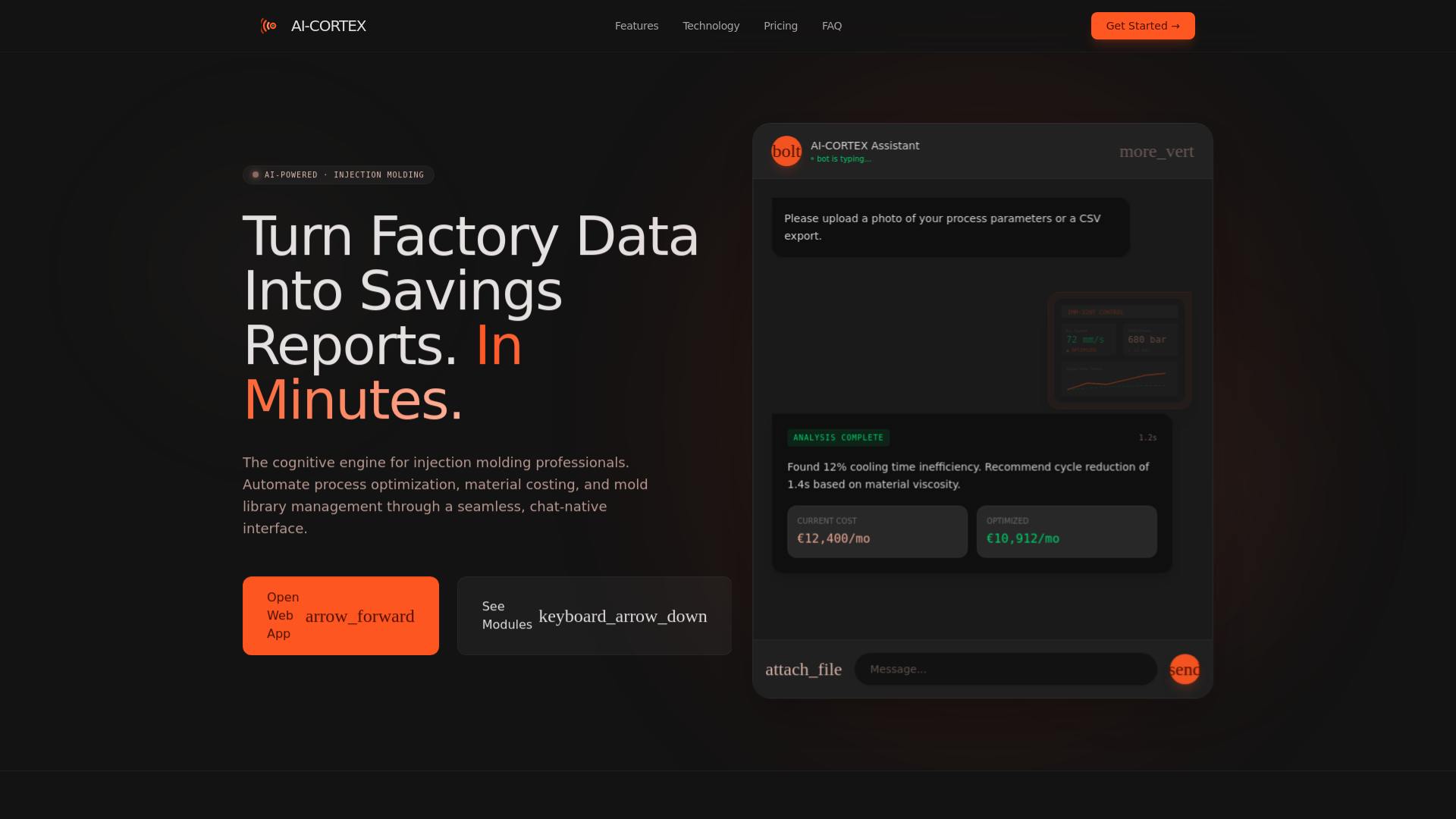 website screenshot of https://ai-cortex.org/