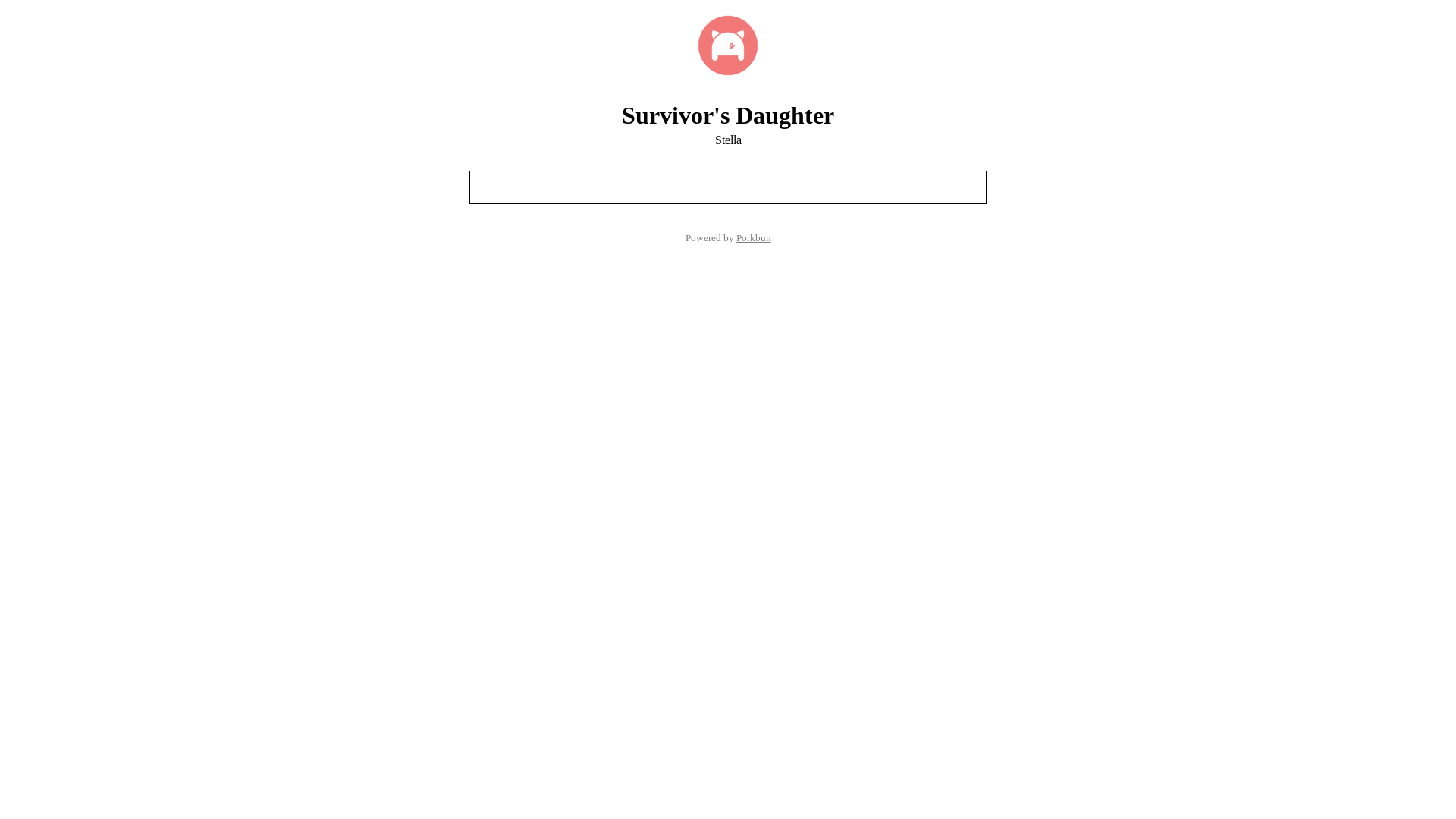 website screenshot of https://survivorsdaughter.com/