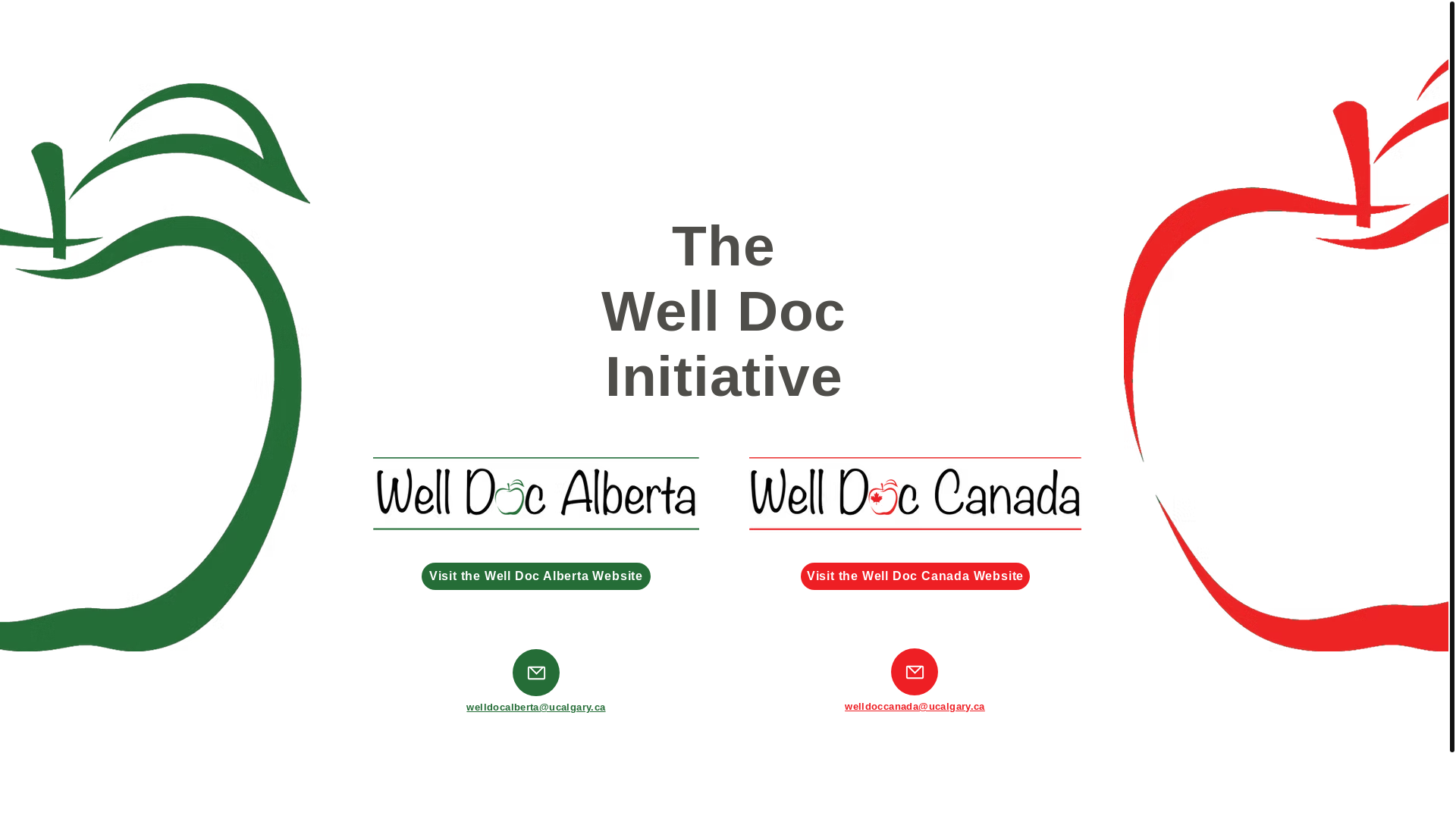 website screenshot of https://thewelldocinitiative.ca/