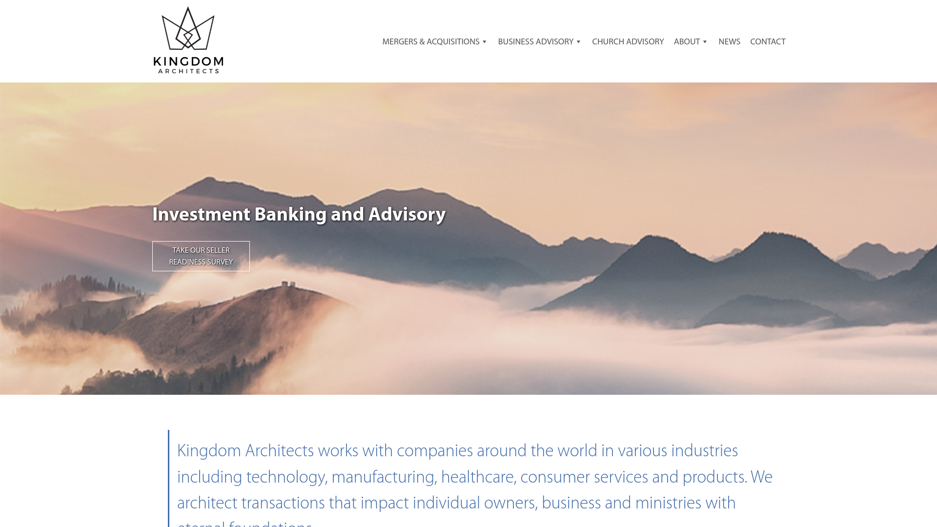 website screenshot of https://joinkingdomarchitect.com