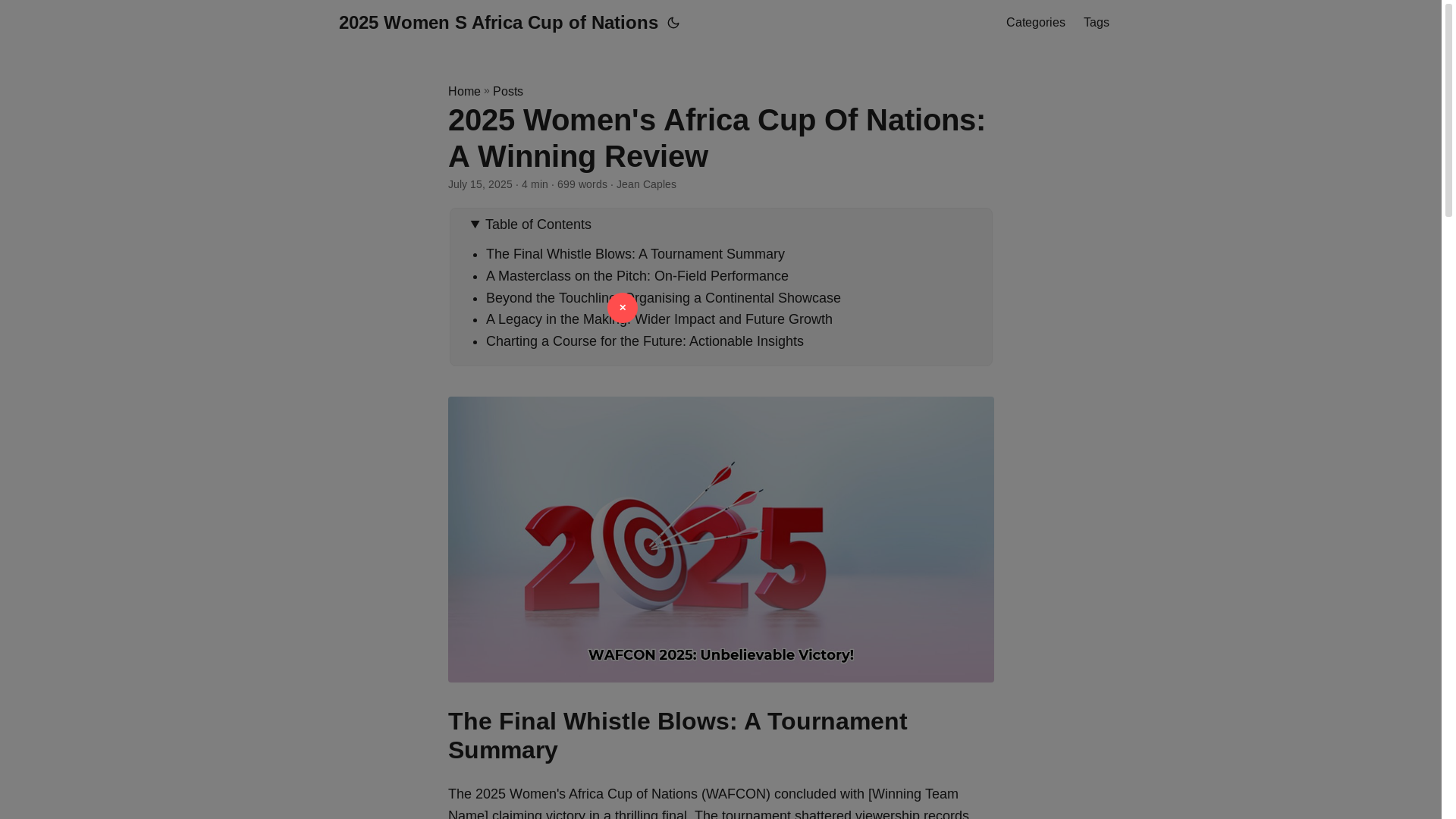 website screenshot of https://2025-women-s-africa-cup-of-nations.pages.dev/