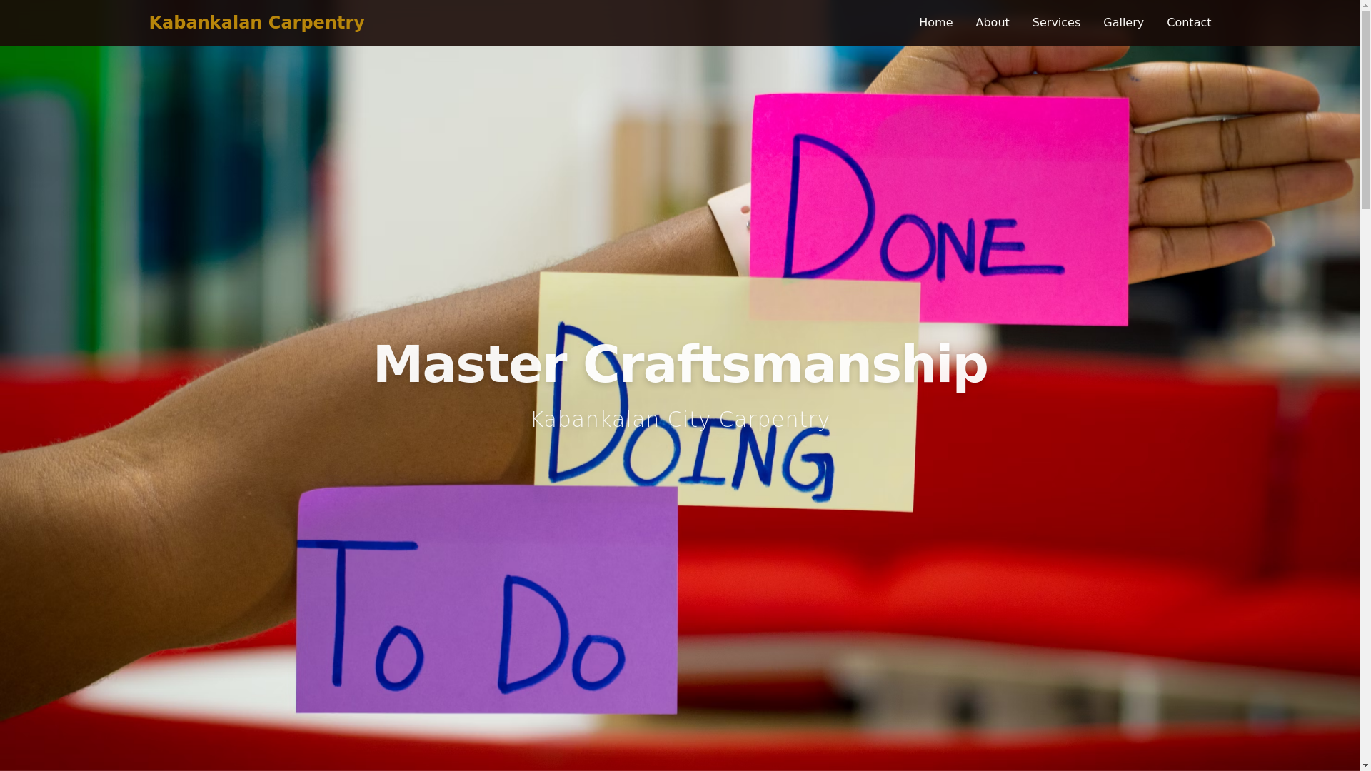 website screenshot of https://kabankalan-carpentry.pages.dev/